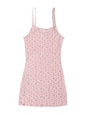 Pink Coquette Dainty Ditsy Floral Summer Sleeveless Dress